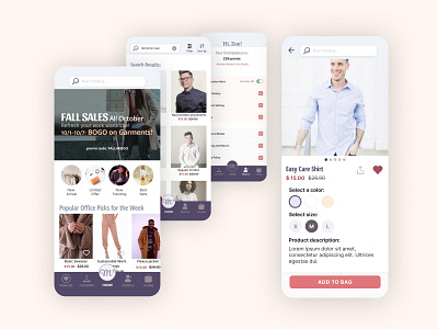 Smart Casual Ecommerce App Concept adobe illustrator branding design ecommerce ecommerce design fashion figma flat interfacedesign ios app design logo uidesign ux