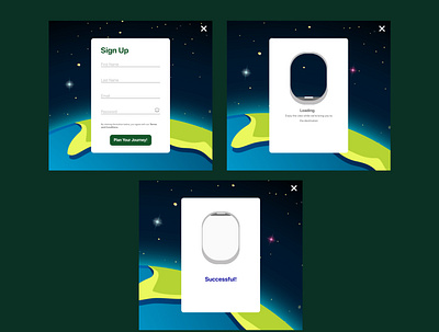 Sign Up Page Idea animation design illustration plane planet earth sign up space travel ui uiux uxdesign website