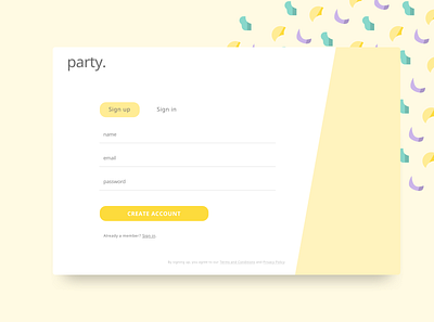 Daily UI 001 - Signup Page branding daily ui challenge dailyui dailyui 001 desktop signup signupform ui web