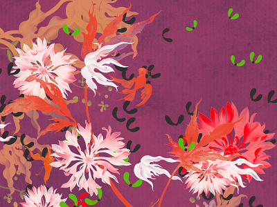 🌸 flowers graphic design illustration leaves plant xiweiwei