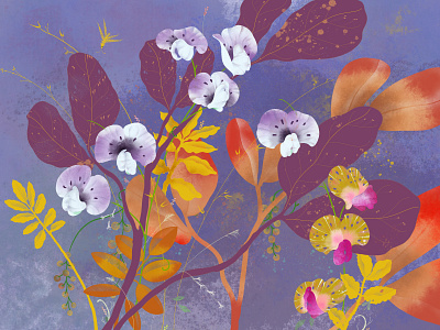 flowers floral flower illustration illustrator plant poster xiweiwei