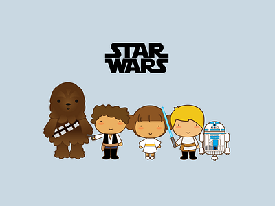 Star Wars character design cute design graphic art illustration starwars vector