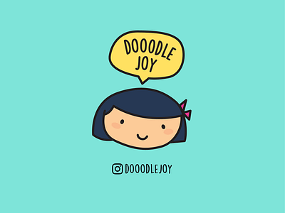 dooodlejoy branding cute flat graphic art icon illustration logo vector