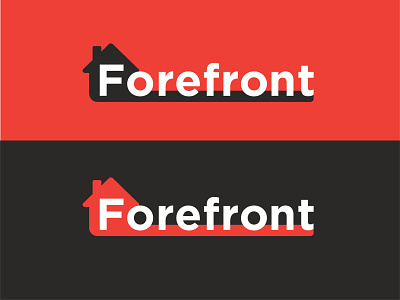 Forefront Appraisal Graphic Logo branding clean design flat house icon illustration illustrator logo minimal real estate vector