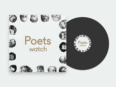 Poets watch — music album cover album cover illustration literature music poets vinyl