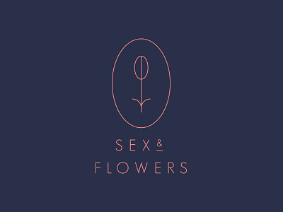 Sex & Flowers Logo dove flowers identity logo sex sexy