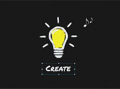 Create💡 bulb create idea illustration wallpaper