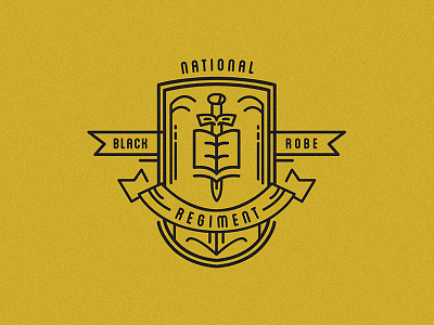 NBRR Logo Concept badge branding coat of arms concept crest identity illustration line art lines logo rebrand sword