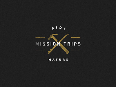 Ride Nature Mission Trip Badge badge beautiful debut goodtype graphic design handlettering lettering logo mission trip script stamp vintage