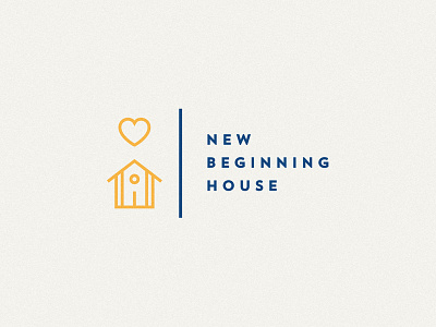 New Beginning House Logo Design badge brand branding goodtype handmade lettering logo monogram outdoors stamp texture vintage