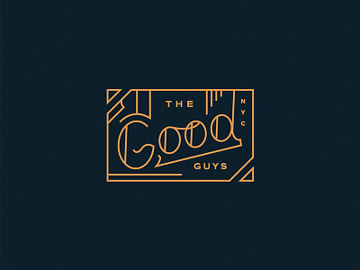 The Good Guys NYC Script Badge beautiful debut goodtype graphic design handlettering lettering script stamp typography vintage