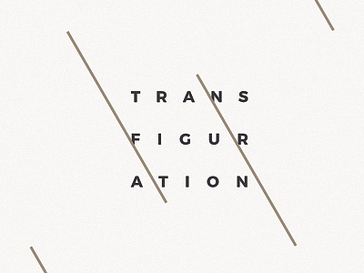 Transfiguration goodtype graphic design stamp typography