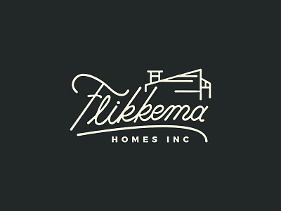 Flikkema Homes Logo Design badge branding logo logo design oregon real estate rebrand stamp stationery