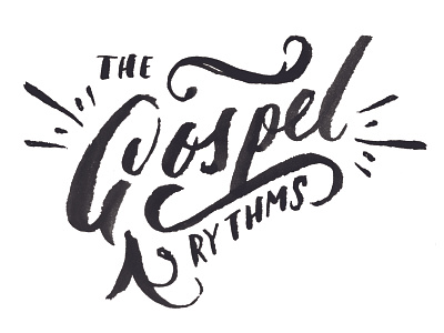 Gospel Rythms beautiful debut goodtype graphic design handlettering lettering script stamp typography vintage