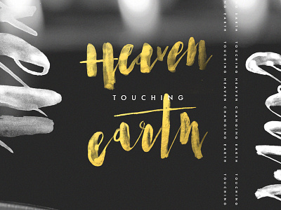Heaven Touching Earth beautiful debut goodtype graphic design handlettering lettering script stamp typography vintage