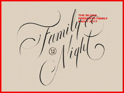 FAMILY NIGHT goodtype handtype script type typography