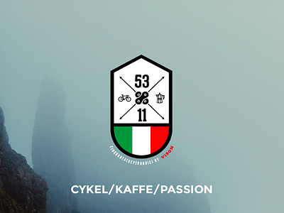 53x11 bike cycling espresso logo typography web
