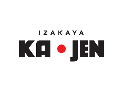 Izakaya Kajen font food illustrator japan lettering logo logotype restaurant sushi typography