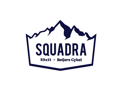 Squadra 53x11 Beijers 53x11 badge bike cycling font illustrator lettering logo logotype mountain mountain bike typography