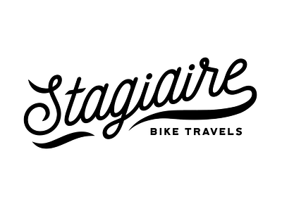 Stagiaire cycling illustration illustrator lettering logo logotype typography