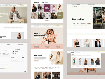 Morning Glory eCommerce apparael bytestechnolab ecommerce fashion figma webdesign