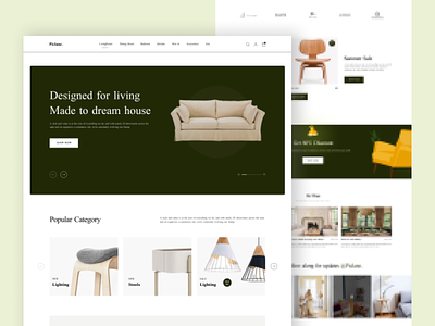 Online furniture eCommerce bytestechnolab ecommerce figma furniture storedesign