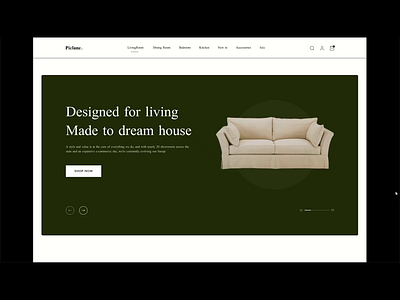 Furniture eCommerce Landing Page bytestechnolab ecommerce figma landingpage website