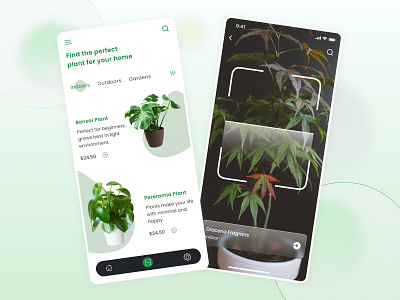 Plants eCommerce App app appdesign bytestechnolab ecommerce figma mobileapp plants plantsecommerce uiux