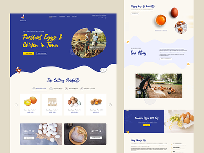 Poultry Products eCommerce Landing Page bytestechnolab ecommerce figma homepage landingpage poultry