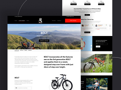 E-Bike eCommerce Store branding bytestechnolab e bike ecommerce figma landingpage ui uiux websitedesign