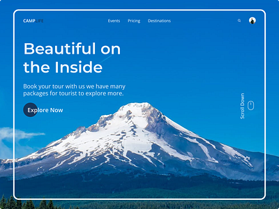 Travel Website Header