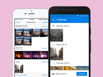 Dropbox Photo Uploads on Mobile android app dropbox ios mobile photos product design
