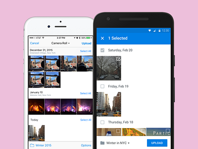 Dropbox Photo Uploads on Mobile