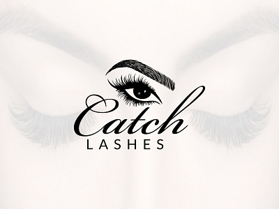 CATCH LASHES beauty logo brand design cosmetics logo fashion logo flat logo floral lashes logo logo design logo designer logotype luxury logo makeup logo minimalist logo spa logo