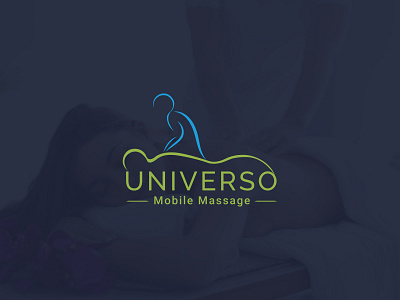 Universo Mobile Massage branding branding design design fashion design flat illustration illustrator logo minimal minimalist ui vector