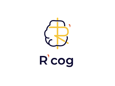 Logo R'cog app branding clinical design freelance health interface logo logo design minimalism