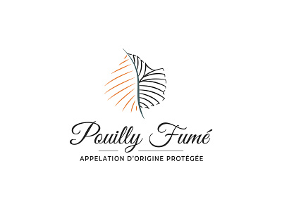 AOP Pouilly Fumé branding logo minimalism