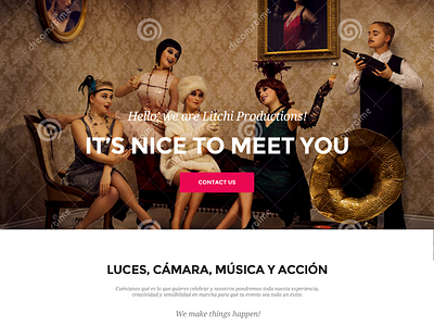 Litchi Productions art direction design visual design webdesign website