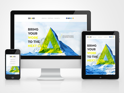 Brand Web Site Responsive brand concept design graphic responsive web