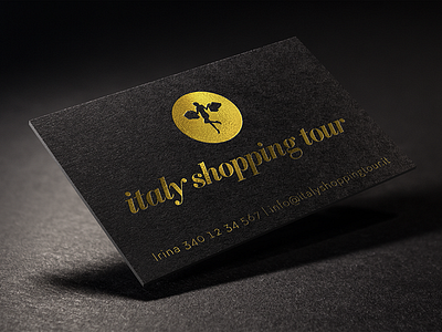 Italy Shopping Tour - Business Card