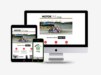 Motor One Racing Team branding graphic logo responsive web