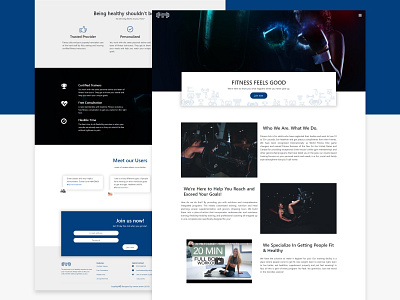 Fitness club - Landing page bootstrap branding css dailyui design fitness html landing ui ui design uiux ux ux design website