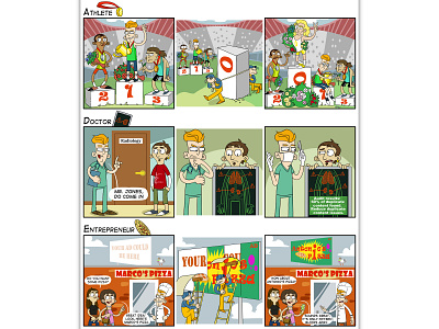 Thematic comic strip #2 art cartoon comics illustration