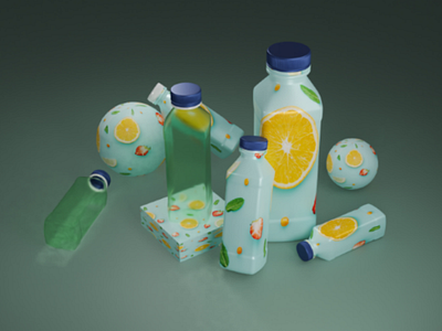 Bottle 3d bottle packaging product design