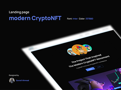 CryptoNFT landing page