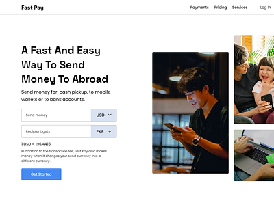 FastPay - Fintech Landing page