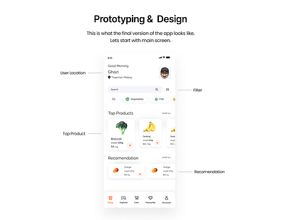 Grocery Mobile App ( UI Screen) app grocery app mobile app ui user experience user interface