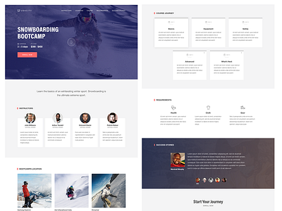 Snowboarding Landing Page