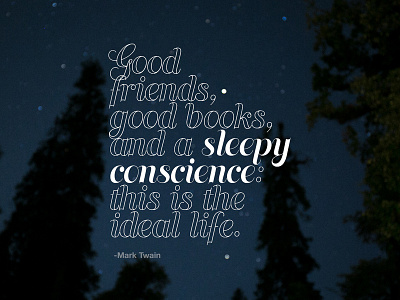 Sleepy Conscience bokeh night photo background quote typogaphy