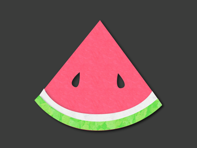 Watermelon Slice fruit happy pink seeds
